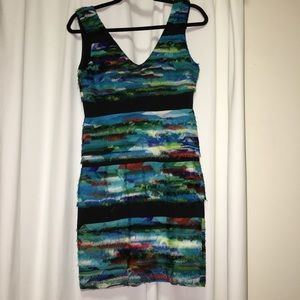 Colorful Rag & Bone chiffon layered dress